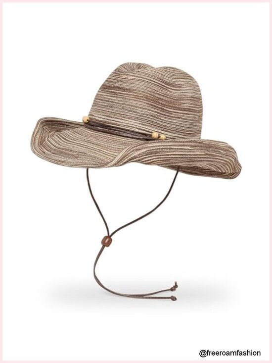 UPF 50+ Shapeable Brim Cowgirl Sun Hat 100% Polyester